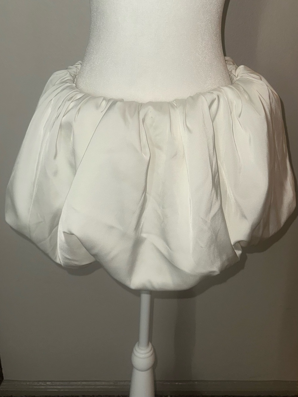 Oh Polly White Bubble Mini Skirt
